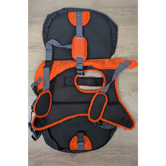 Coleman Large Dog Pack Saddle Bag Style Hiking Backpack Orange Reflective NEW - Picture 6 of 8